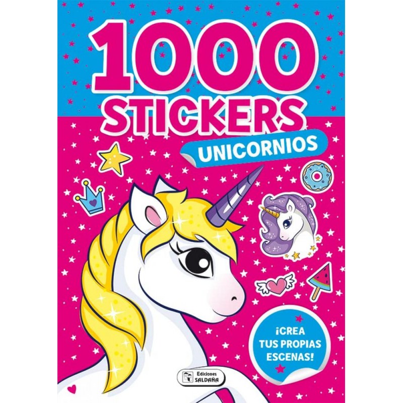 1000 stickers de unicornios