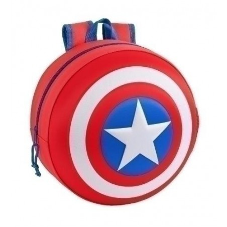 Mochila safta capitán america 3D redonda