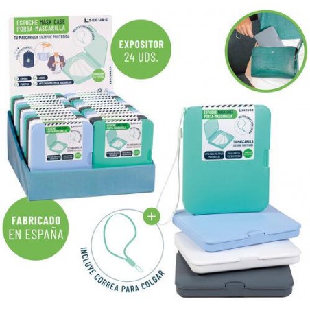 Estuche porta mascarillas en 4 colores