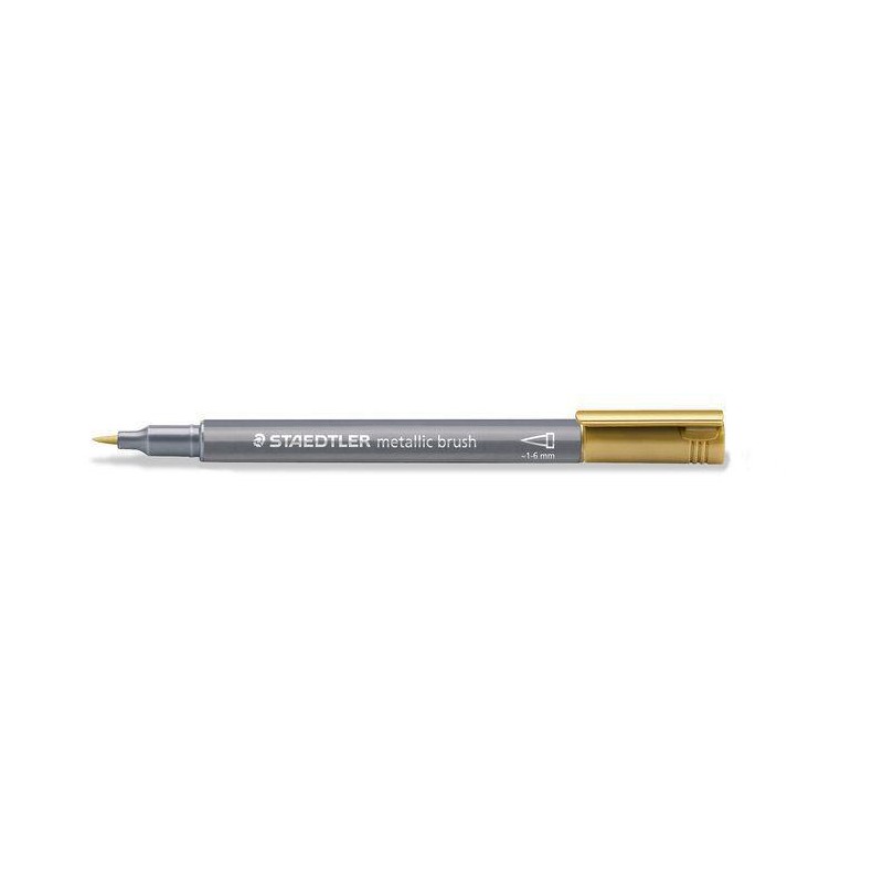 Rotulador Metalico con Punta Pincel Staedtler Oro Rotulador Metalico con Punta Pincel Staedtler Oro