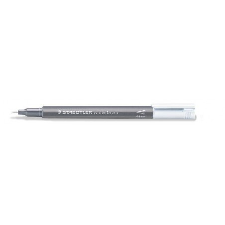 Rotulador Metalico con Punta Pincel Staedtler Blan