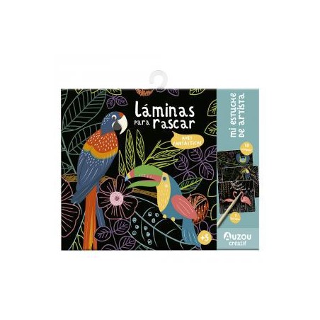 Láminas para rascar  Pájaros