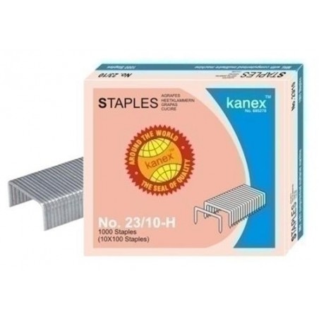 Grapas kanex gran capacidad 23/10mm galvanizadas