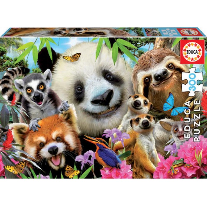 Puzzle educa black - eyed friends selfie 300 pieza