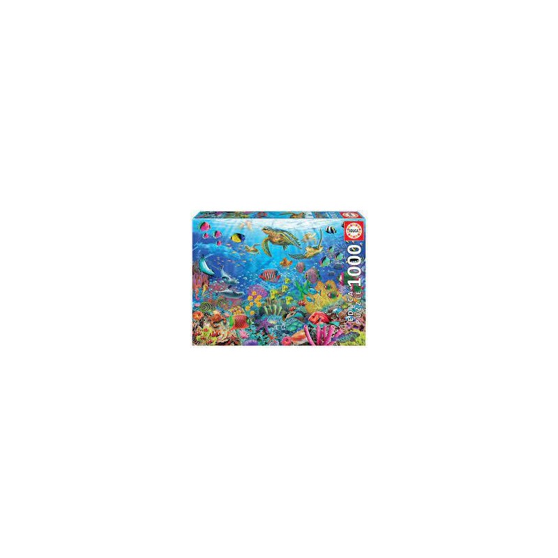Puzzle educa tortugas en el paraíso 1000 piezas
