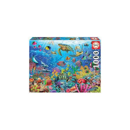 Puzzle educa tortugas en el paraíso 1000 piezas