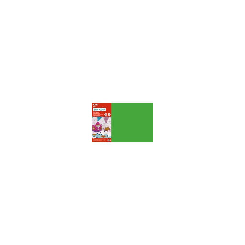 Goma eva verde apli 40x60cm 2 mm