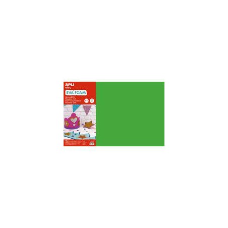 Goma eva verde apli 40x60cm 2 mm