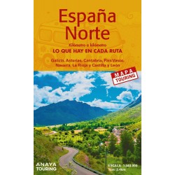Mapa de carreteras España Norte 1 340 000 -  despl