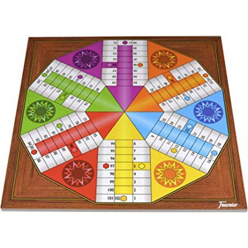 Tablero grande parchis   oca 6 jugadores 40x40cm