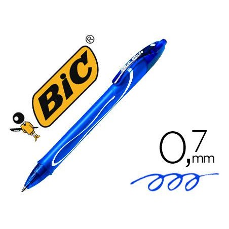 Boligrafo bic gelocity azul