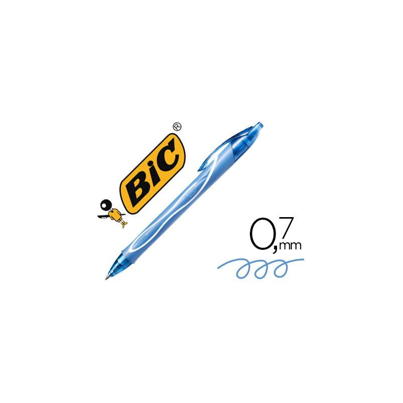 Boligrafo bic gelocity turquesa