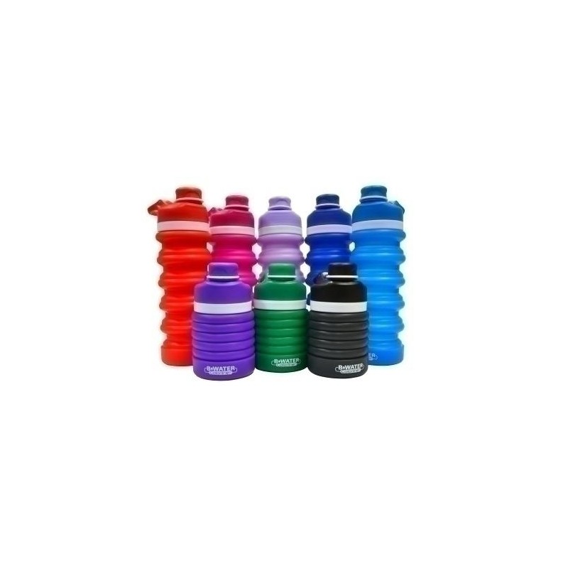 Botella de silicona plegable en “acordeón” colores