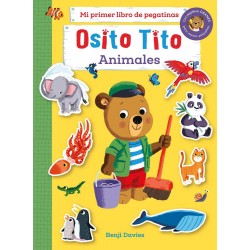 Osito Tito  Mi primer libro de pegatinas  Animales