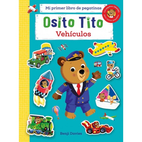 Osito Tito  Mi primer libro de pegatinas  Vehículo