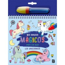 Pinto con agua los unicornios