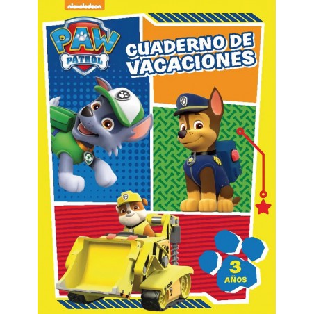 Cuaderno de vacaciones patrulla canina 3 años