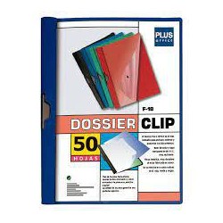 Dossier pinza plus A4 50 hojas azul