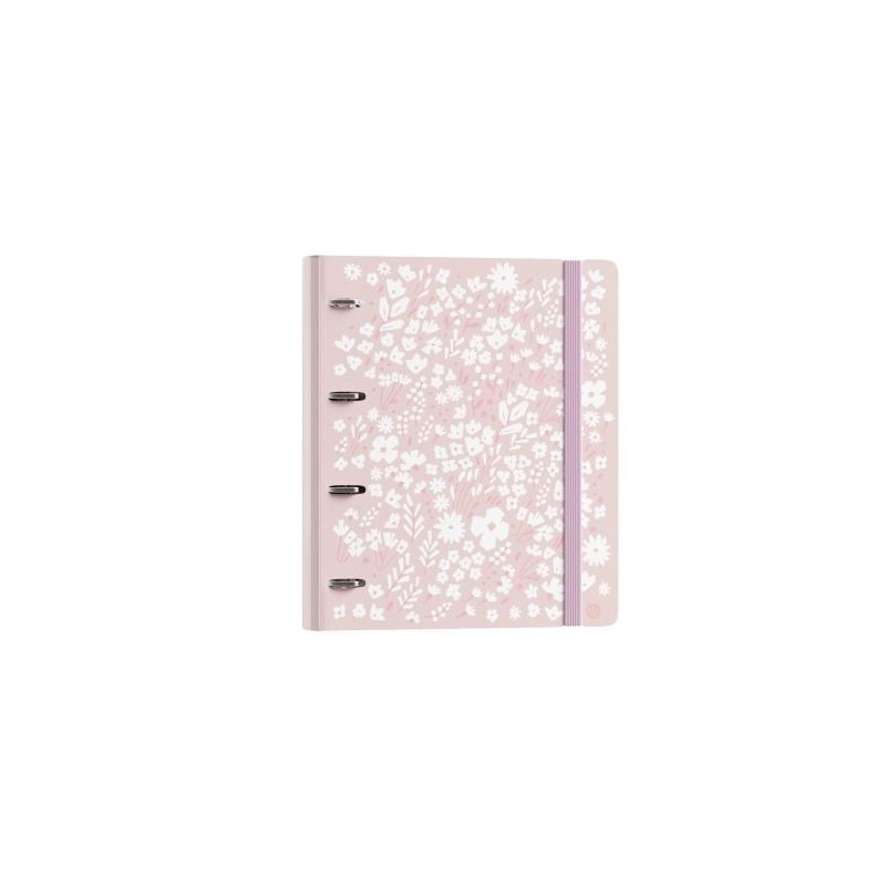 Carpebloc A4 foam 360 print 4 anillas 35 mm rosa Carpebloc A4 foam 360 print 4 anillas 35 mm rosa