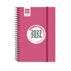 Agenda escolar finocam espiral color s/v rosa