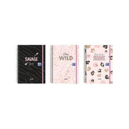 Agenda escolar oxford animal print 8º s/v