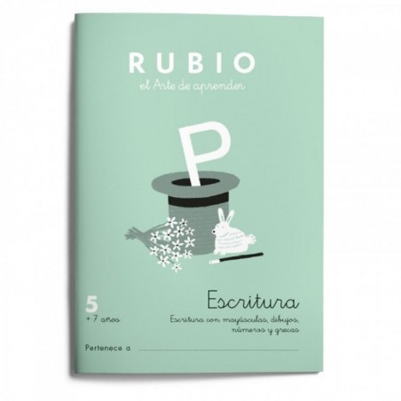 Cuaderno rubio escritura 5