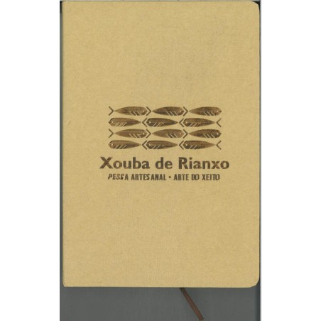 Libreta con goma cartón xouba de Rianxo