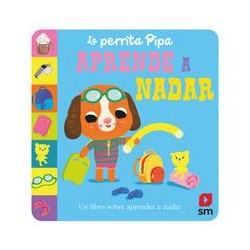 La perrita Pipa aprende a nadar