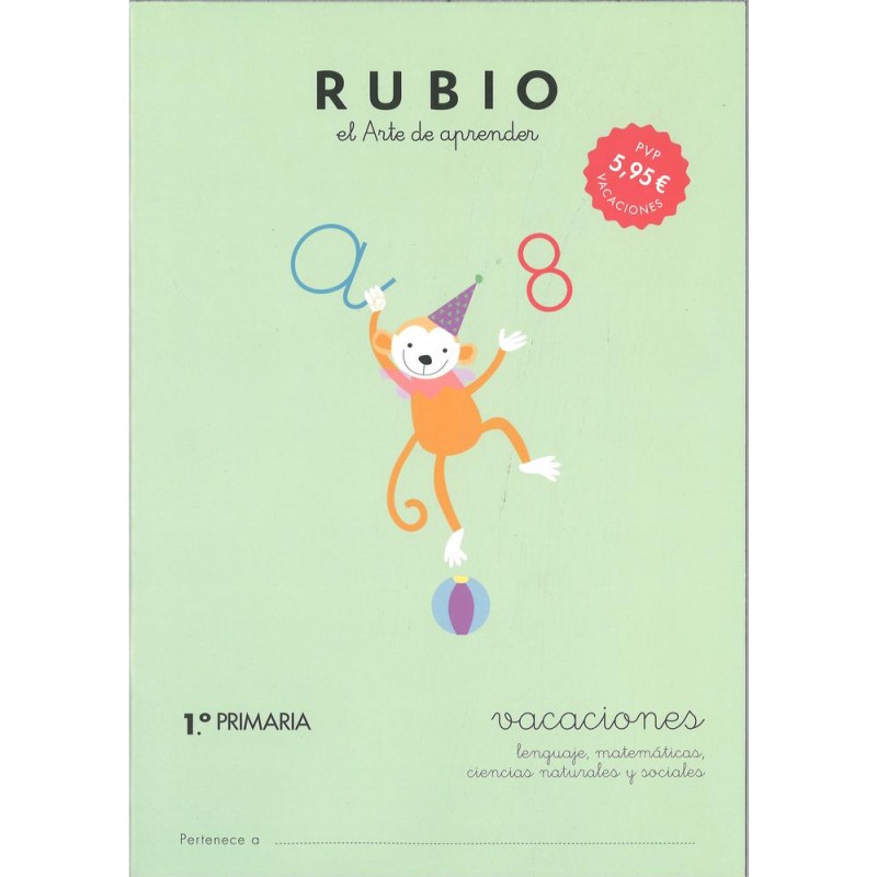 Cuaderno rubio vacaciones 1º primaria