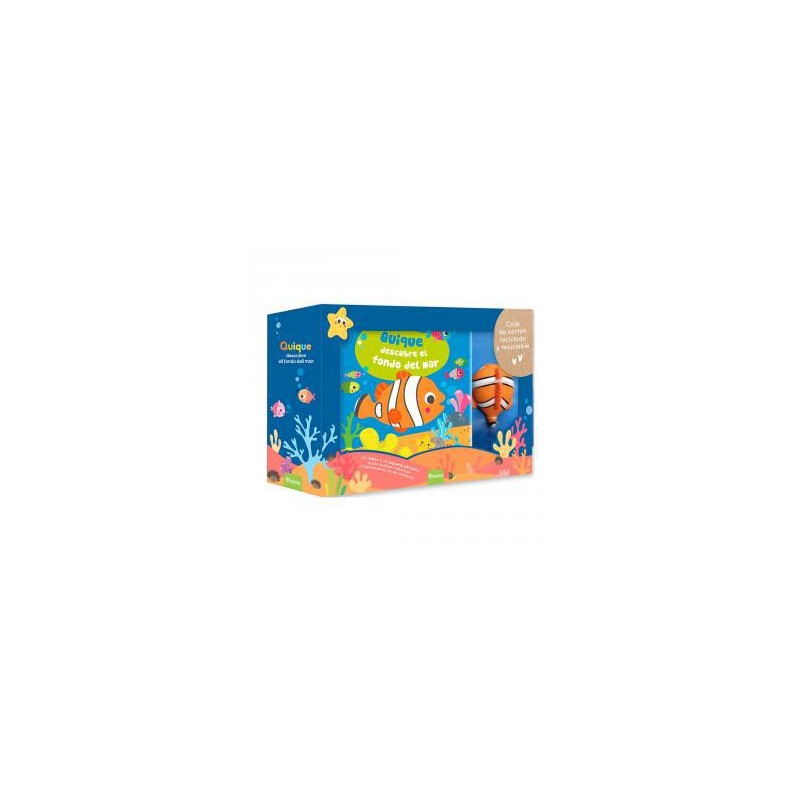 Libro de baño en caja Quique descubre el fondo de Libro de baño en caja Quique descubre el fondo de