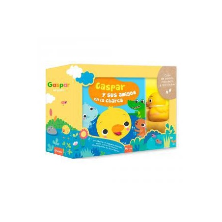 Libro de baño en caja  Gaspar y sus amigos en la c