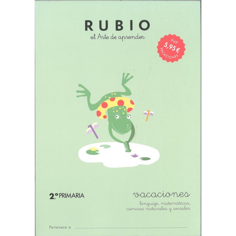 Cuaderno rubio vacaciones 2º primaria