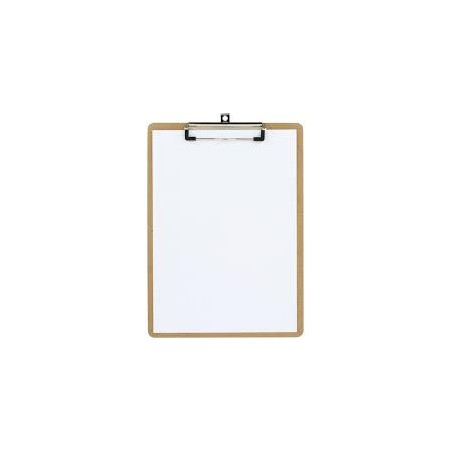 Tabla con pinza A4 madera