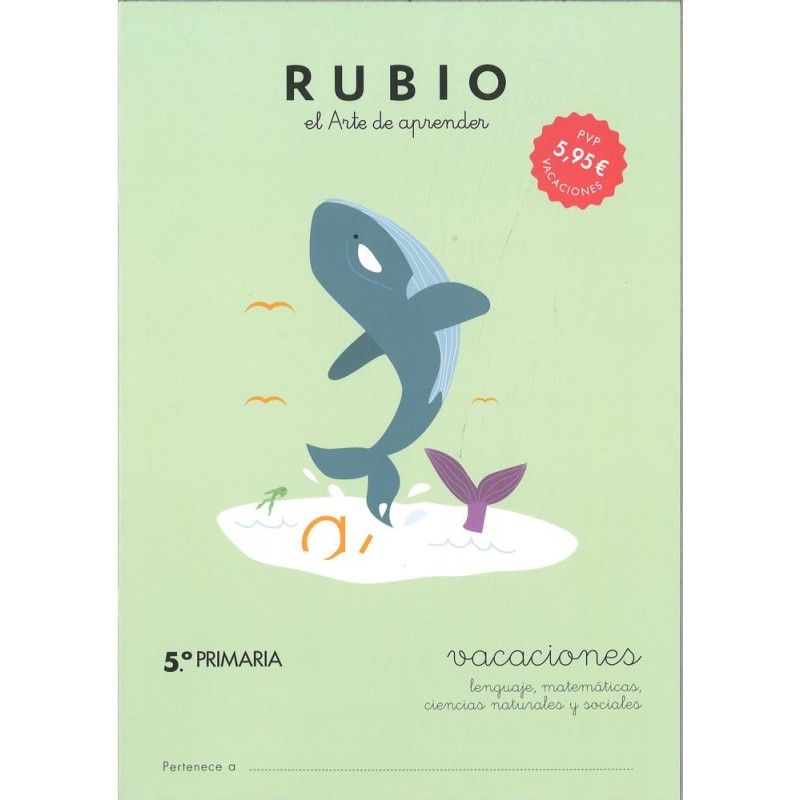 Cuaderno rubio vacaciones 5º primaria