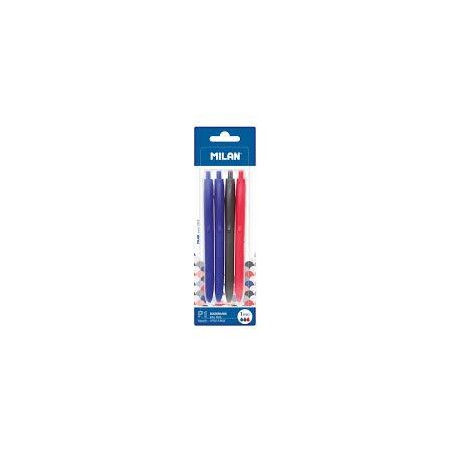 Pack 2 boligrafos azul + 1 nero + 1 rojo P1 touch