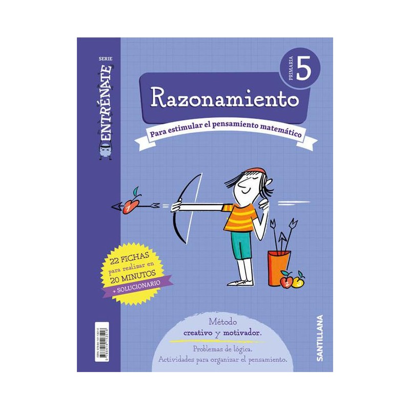 Cuaderno serie entrenate razonamiento 5º primaria