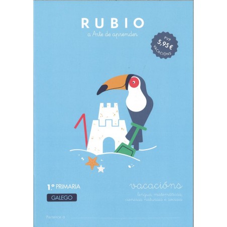 Cuaderno rubio vacacións 1º primaria galego