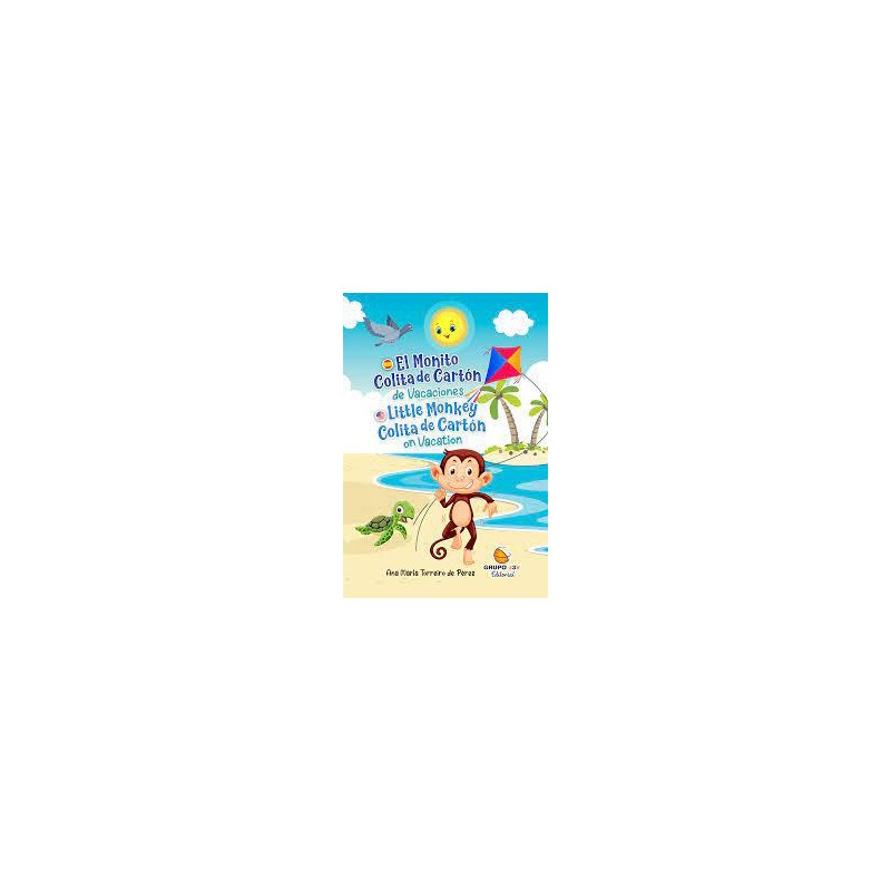 El monito de cola de cartón de vacaciones