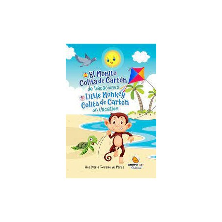 El monito de cola de cartón de vacaciones
