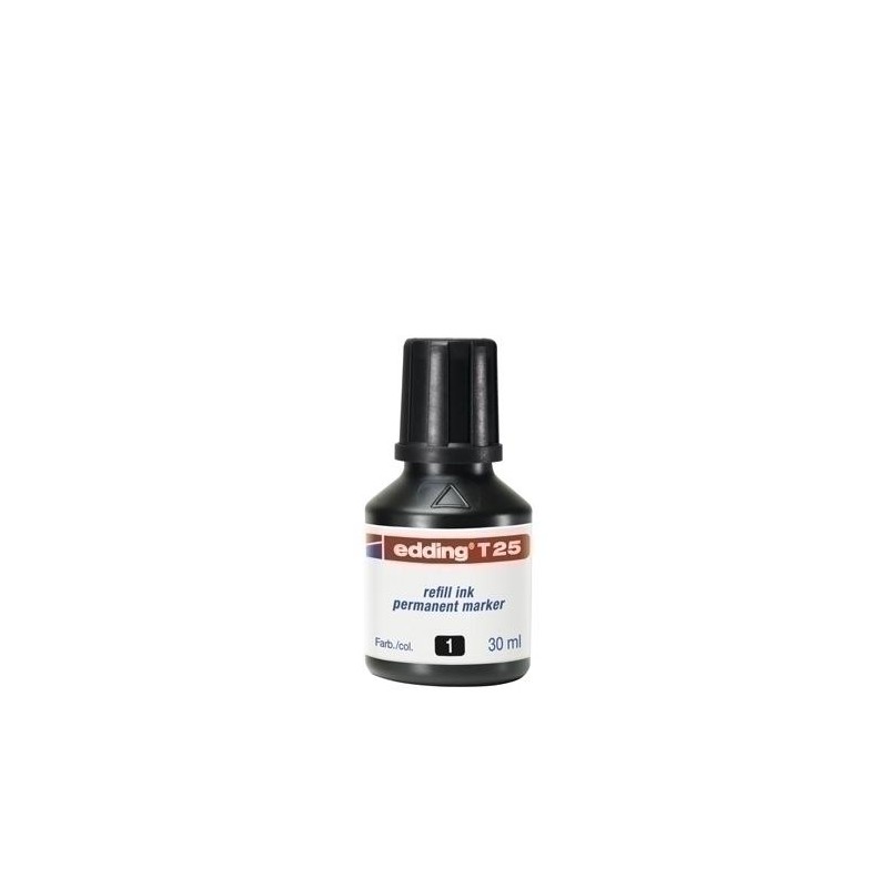 Bote tinta rotulador edding frasco 30 ml negro