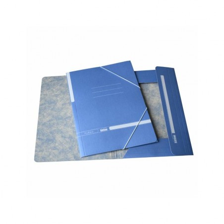 Carpeta cartón gomas y solapas tamaño folio