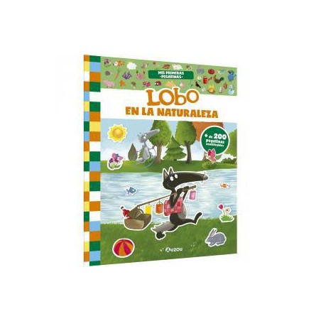 Mis primeras pegatinas - Lobo - En la naturaleza 