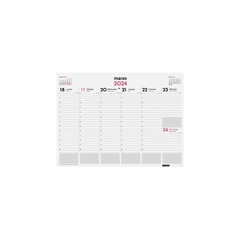 Planing vade finocam semana vista 42x31cm 120 gr Planing vade finocam semana vista 42x31cm 120 gr