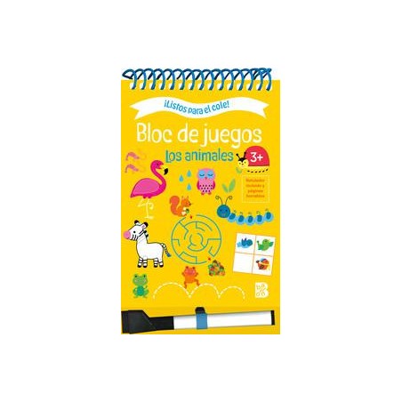 Listos para el cole  Bloc juegos animales   3 años