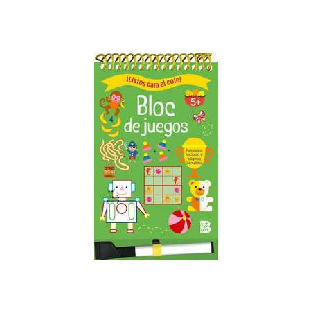 Listos para el cole  Bloc juegos   5 años