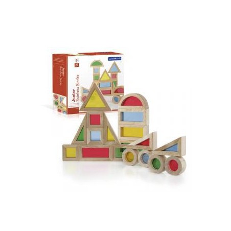 Construcción bloques Junior arco iris 20 piezas