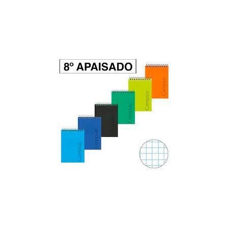 Bloc notas campus 8º apaisado cuadriculado tapa pp