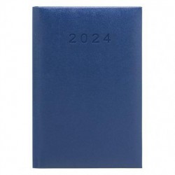 Agenda Plus Classic 2024 Azul A5 Día Página PVC