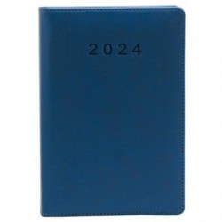 Agenda Plus Altea 2024 Azul B5 Día Página tacto Cu