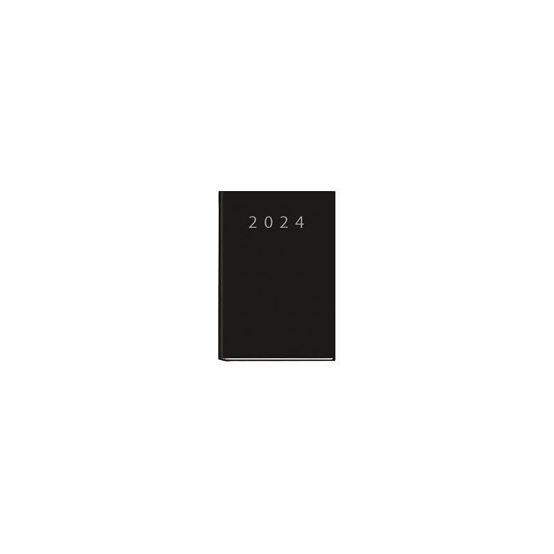 Agenda praxis 2024 145x210mm día página negro